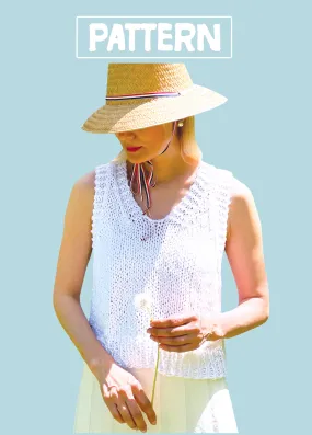 Weekend Top PATTERN- Summer yarn