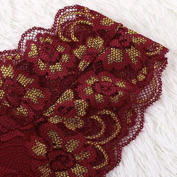 Wire-Free Seamless Lace Embroidered Bras