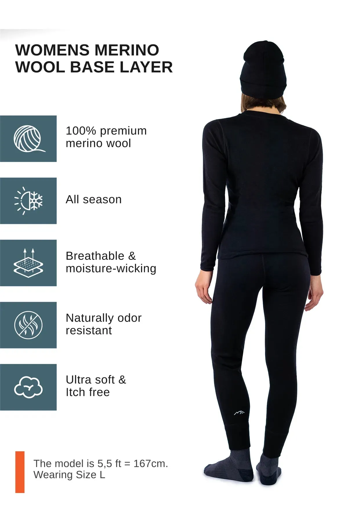 Women's Black Set   Black Beanie