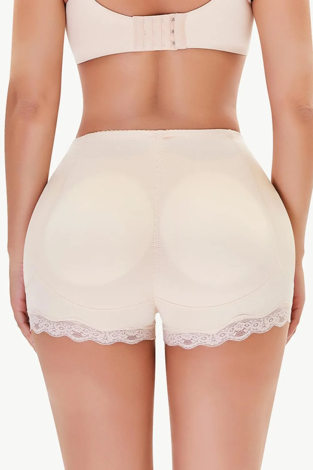 Womens Full Size Lace Trim Shaping Shorts