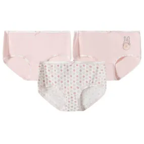 Women's Pure Cotton Printed Mid-Rise Hipster Panties (3pcs Pack)