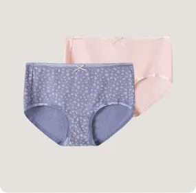 Women's Pure Cotton Printed Mid-Rise Hipster Panties (3pcs Pack)
