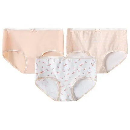 Women's Pure Cotton Printed Mid-Rise Hipster Panties (3pcs Pack)
