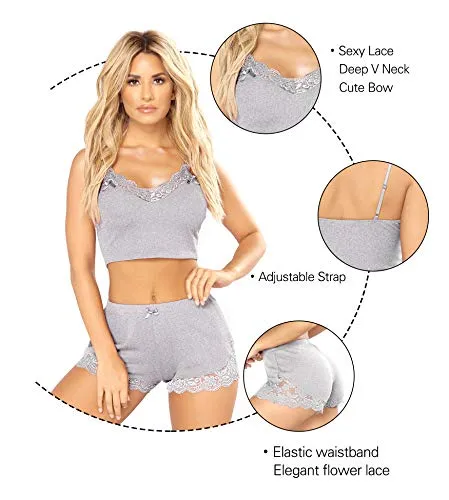 Women's Pyjama Sets Sexy Sleepwear Summer Pjs