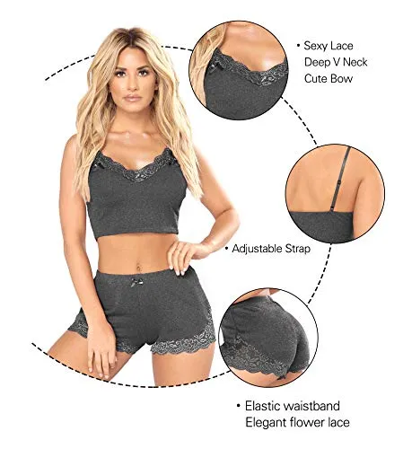 Women's Pyjama Sets Sexy Sleepwear Summer Pjs