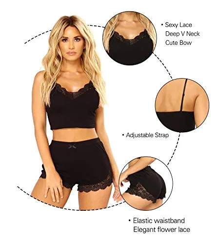 Women's Pyjama Sets Sexy Sleepwear Summer Pjs
