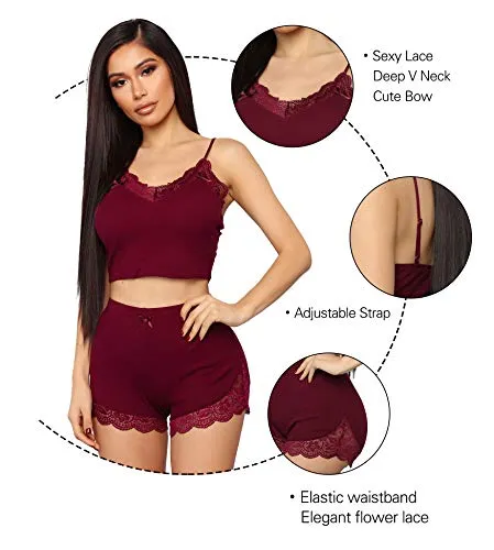 Women's Pyjama Sets Sexy Sleepwear Summer Pjs