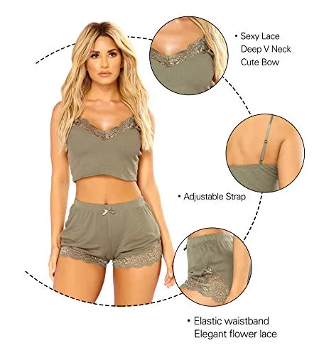 Women's Pyjama Sets Sexy Sleepwear Summer Pjs
