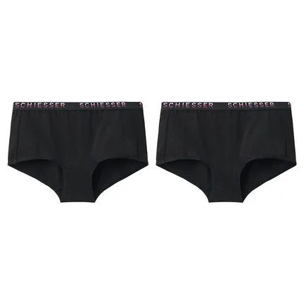 Women's Supima Mid-Rise Hipster Panties (Pure Color 2pcs Pack)