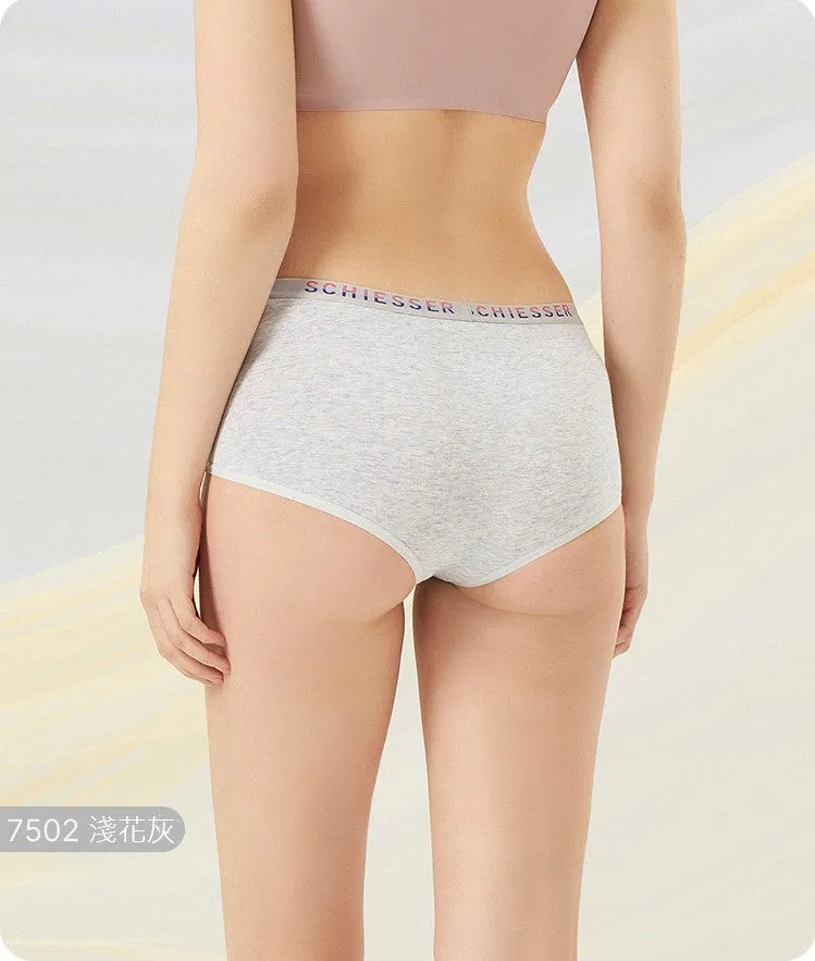 Women's Supima Mid-Rise Hipster Panties (Pure Color 2pcs Pack)