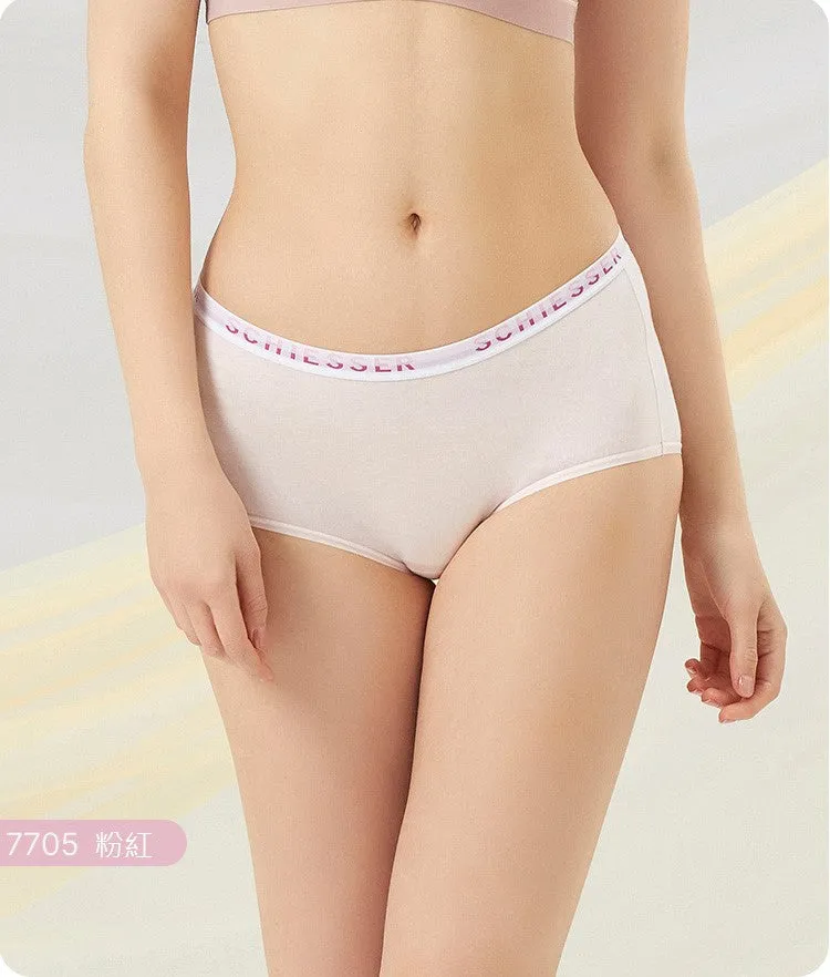 Women's Supima Mid-Rise Hipster Panties (Pure Color 2pcs Pack)