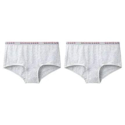 Women's Supima Mid-Rise Hipster Panties (Pure Color 2pcs Pack)