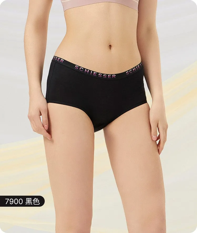 Women's Supima Mid-Rise Hipster Panties (Pure Color 2pcs Pack)