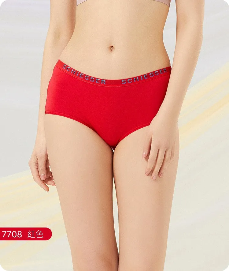 Women's Supima Mid-Rise Hipster Panties (Pure Color 2pcs Pack)