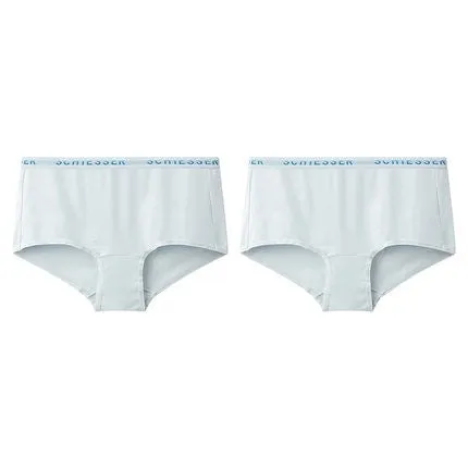 Women's Supima Mid-Rise Hipster Panties (Pure Color 2pcs Pack)