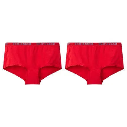 Women's Supima Mid-Rise Hipster Panties (Pure Color 2pcs Pack)
