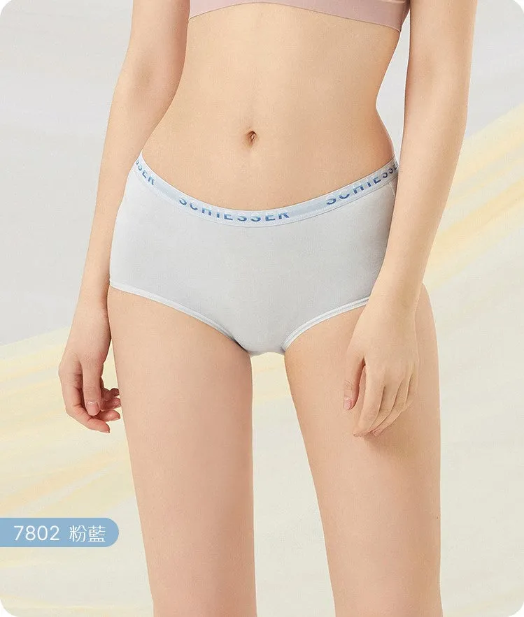 Women's Supima Mid-Rise Hipster Panties (Pure Color 2pcs Pack)