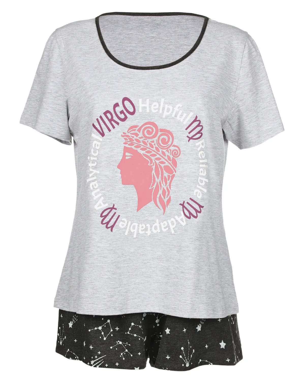 Women's Virgo Zodiac Sign PJ Short Set